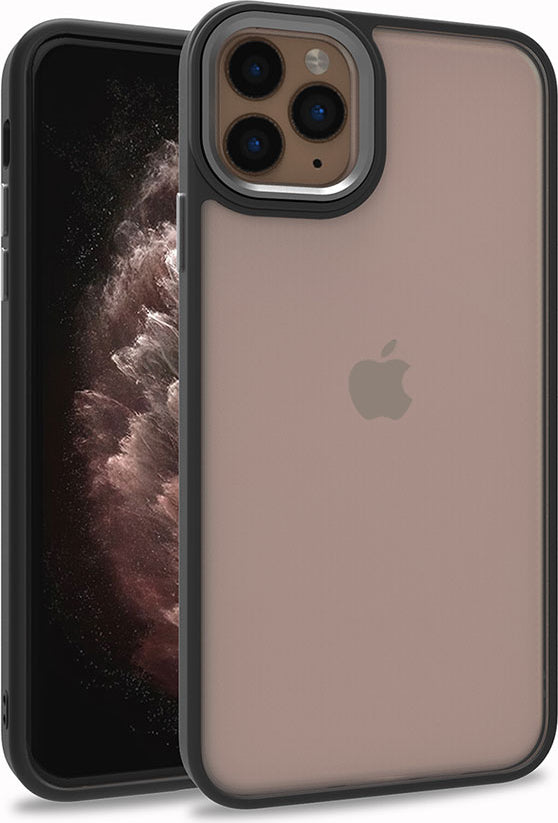 iPhone 12 Pro Uyumlu Mnc Flora Kapak-Siyah