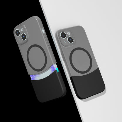 iPhone 14 Kılıf M-Safe Şarj Özellikli Mıknatıslı Mnc Duble Kapak - Gri