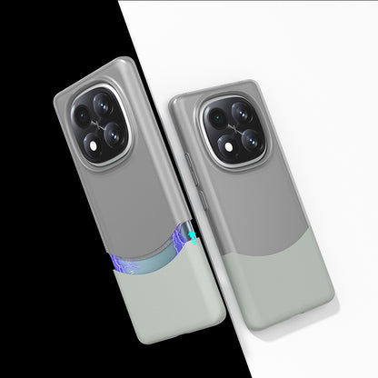 Redmi Note 14 Pro Plus Kılıf Mıknatıslı Mnc Duble Kapak - Gri
