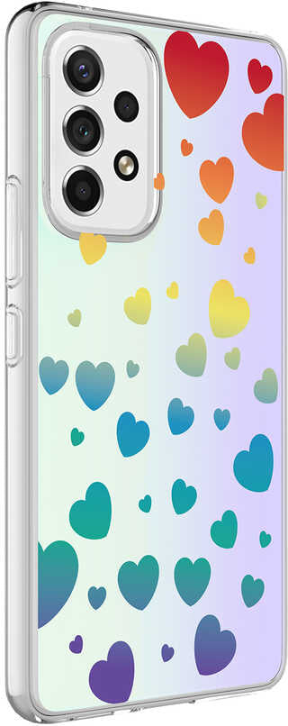 Galaxy A13 4g Kılıf Mnc M-Blue Desenli Kapak-Heart No3