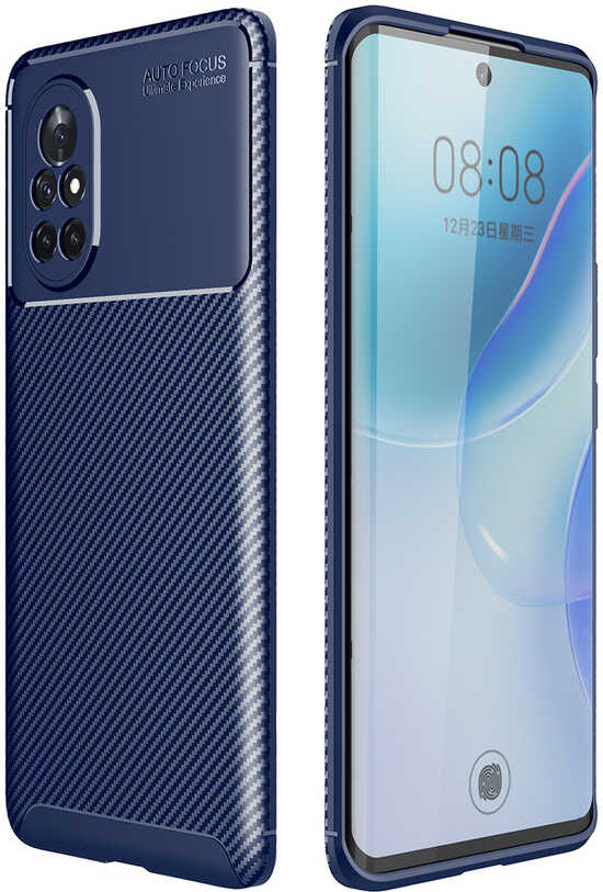 Huawei Nova 8i Kılıf Mnc Negro Silikon Kapak-Lacivert