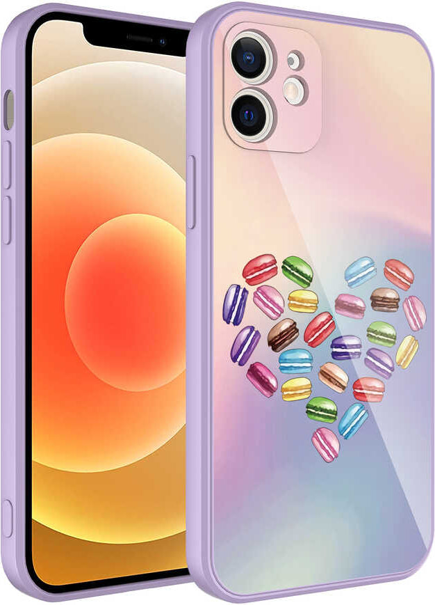 iPhone 11 Uyumlu Kamera Korumalı Desenli Sert Silikon Mnc Epoksi Kapak-No1
