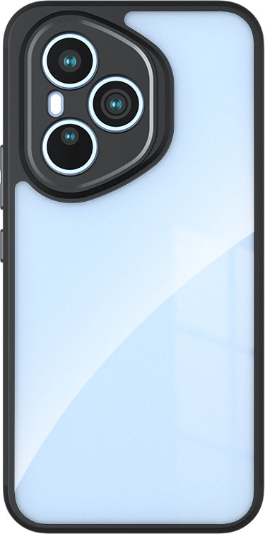 Honor 400 Pro Kılıf Kamera Korumalı Şeffaf Arka Yüzey Mnc New Roll Kapak - Siyah