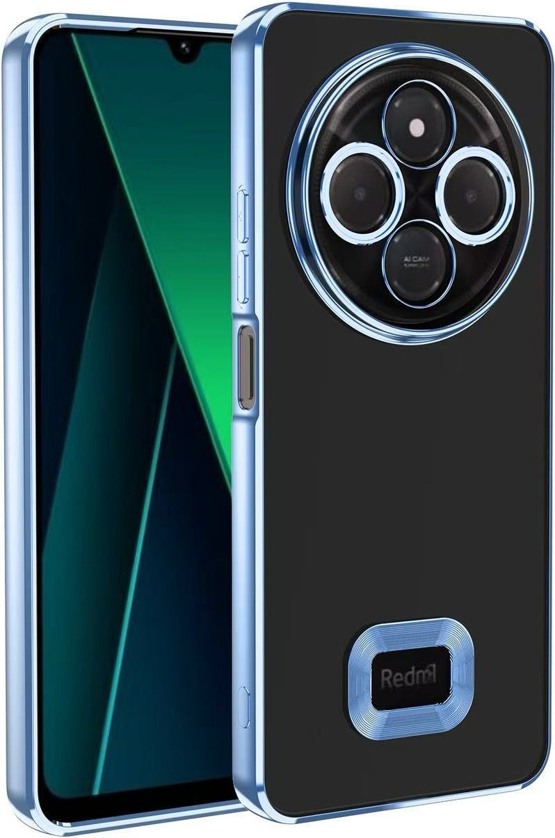 Redmi 14C 4g Kılıf Kamera Korumalı Logo Gösteren Mnc Omega Kapak - Sierra Mavi