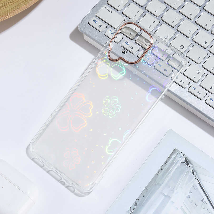 Galaxy M22 Kılıf Mnc Sidney Desenli Sert Kapak-Flower No3