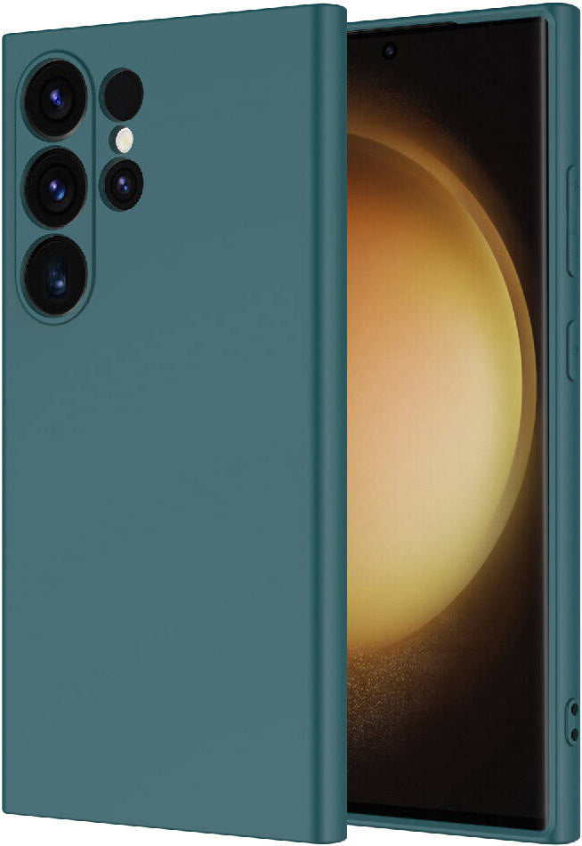Galaxy S24 Ultra Kılıf Mnc Mara Laaakan Kapak-Koyu Yeşil