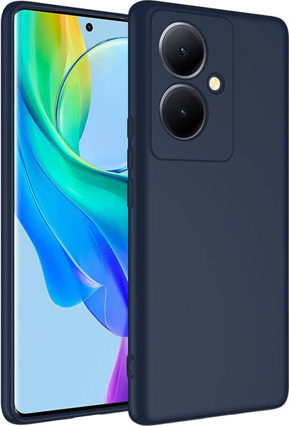 Vivo V29 Lite 5g Kılıf Mnc Mara Laaakan Kapak-Lacivert