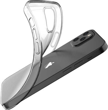 iPhone 12 Mini Uyumlu Mnc Süper Silikon Kapak-Renksiz