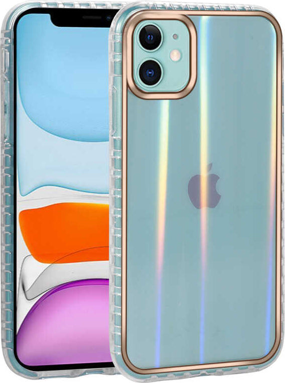 iPhone 11 Kılıf Desenli Parlayan Transparan Mnc Avva Kapak-No7