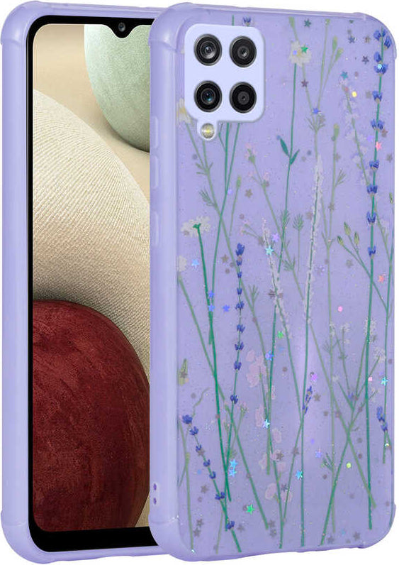 Galaxy M33 Kılıf Simli Desenli Kamera Korumalı Parlak Mnc Popy Kapak-Dallar