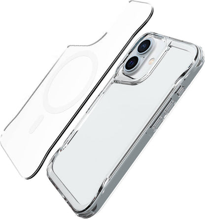 Apple iPhone 16 Kılıf Mnc Magsafe Şarj Özellikli T-Max Magsafe Kapak-Şeffaf