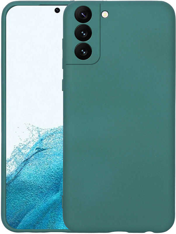 Galaxy S22 Plus Kılıf Mnc Mara Laaakan Kapak-Koyu Yeşil