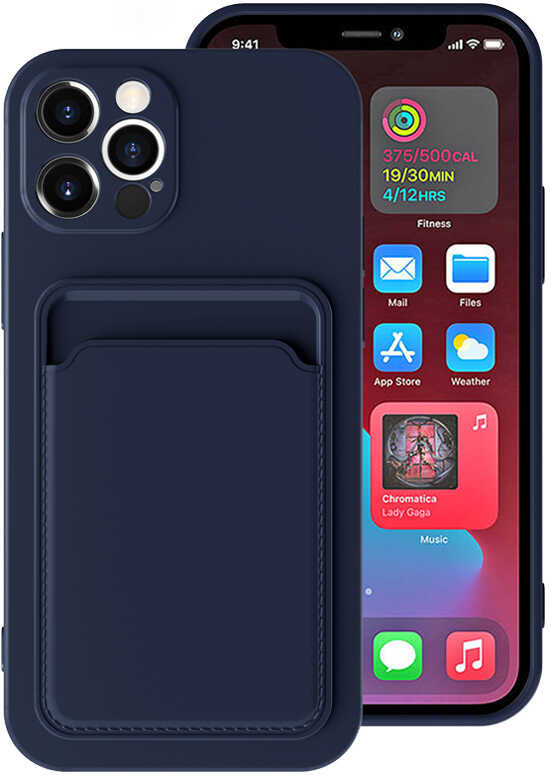 iPhone 12 Pro Uyumlu mnc Ofix Kapak-Lacivert