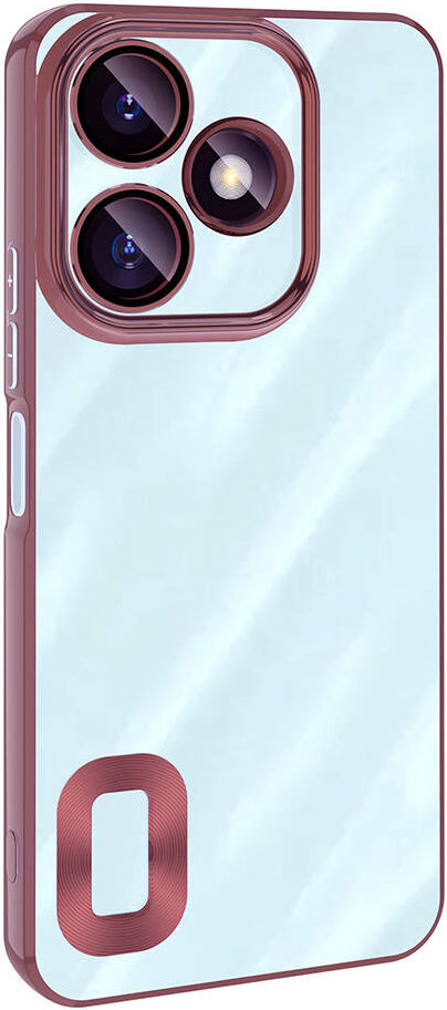 Xiaomi Redmi 13 4g Kılıf Kamera Korumalı Logo Gösteren Mnc Omega Kapak-Gümüş