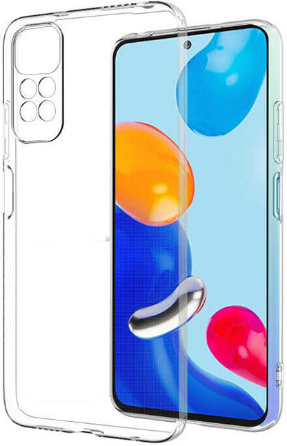 Xiaomi Redmi Note 11S Global Kılıf Mnc Kamera Korumalı Süper Silikon Kapak-Renksiz