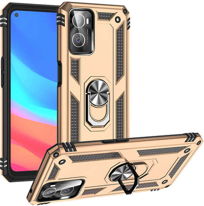 Oppo A76 Kılıf Mnc Vega Kapak-Gold