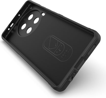 Tecno Camon 30 4g Kılıf Esnek Tpu Oyuklu Arka Yüzey Tasarımlı Mnc Etnik Silikon Kapak - Siyah