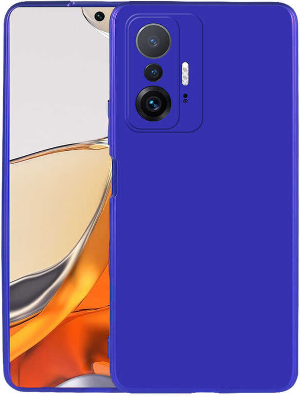 Xiaomi Mi 11T 5g Kılıf Mnc Premier Silikon Kapak-Saks Mavi