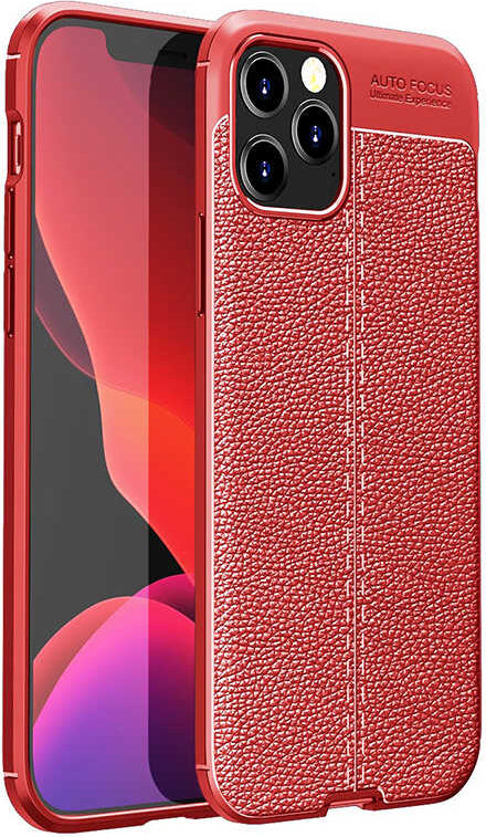 iPhone 12 Pro Max Uyumlu Mnc Niss Silikon Kapak-Kırmızı