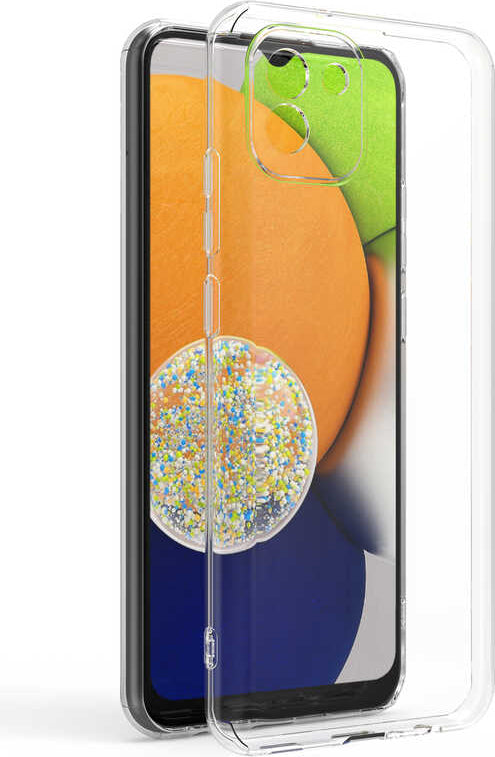 Galaxy A03 Kılıf Mnc Süper Silikon Kapak-Renksiz