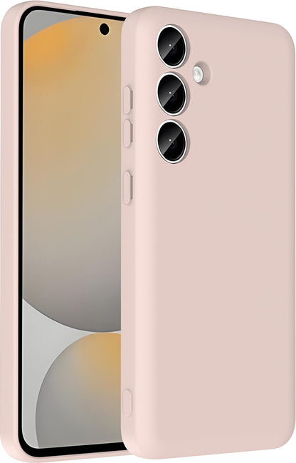 Galaxy S24 Fe Kılıf Kamera Korumalı Kartlık Hazneli Mnc Vitra Kapak - Pembe