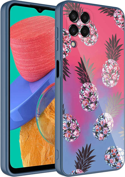 Galaxy M33 Kılıf Kamera Korumalı Desenli Sert Silikon Mnc Epoksi Kapak-No3