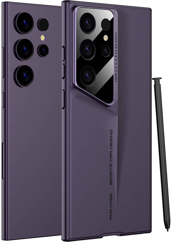 Galaxy S23 Ultra Kılıf Ultra Ince Kamera Korumalı Sert Rubber Mnc Procase Kapak-Mor