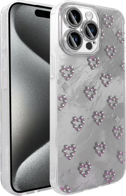 iPhone 15 Pro Max Kılıf Kamera Korumalı Figürlü Mnc Ponti Silikon Kapak - Beyaz