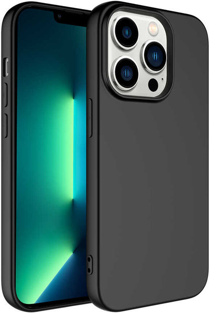 iPhone 14 Pro Kılıf Mnc Mara Laaakan Kapak-Siyah