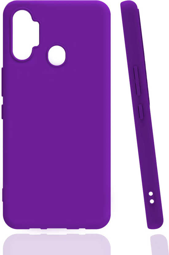 Tecno Spark 7 Pro Kılıf Mnc Biye Silikon-Mor