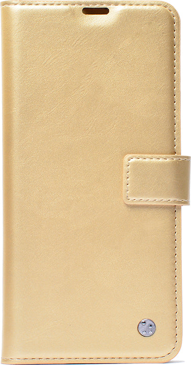 Xiaomi Redmi 12 Kılıf Mnc Kar Deluxe Kapaklı Kılıf-Gold
