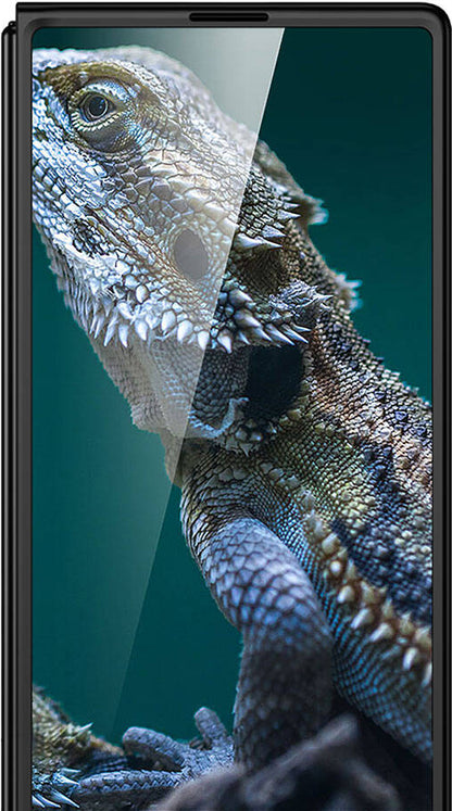 Galaxy Z Fold 6 Kılıf Mnc Full Camlı Kıpta Kapak-Mavi