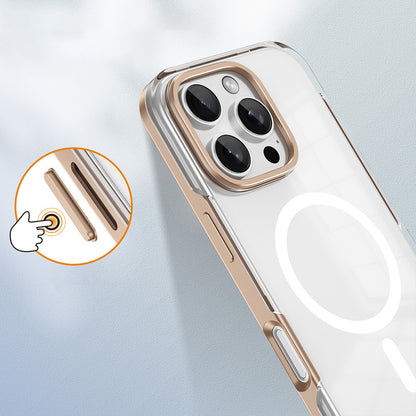 iPhone 16 Pro Kılıf Magsafe Şarj Özellikli Çıkarılabilir Arka Yüzeyli Mnc Polar Kapak-Siyah-Siyah