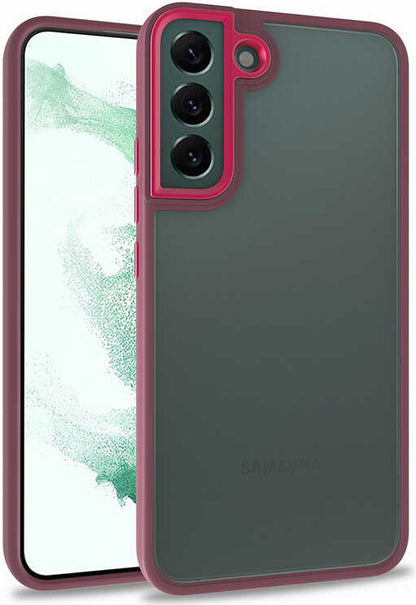 Galaxy S22 Plus Kılıf Mnc Flora Kapak-Kırmızı