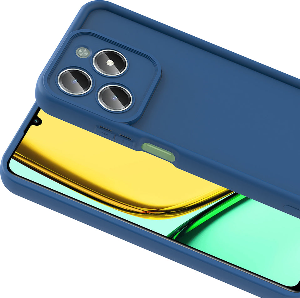 Realme C61 Kılıf Kamera Korumalı Mnc Ananas Kapak - Mürdüm