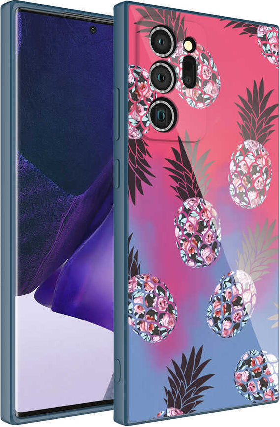 Galaxy Note 20 Ultra Kılıf Kamera Korumalı Desenli Sert Silikon Mnc Epoksi Kapak-No3