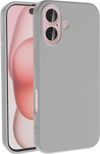 Apple iPhone 16 Kılıf Mnc Lsr Laaakan Kapak-Gümüş