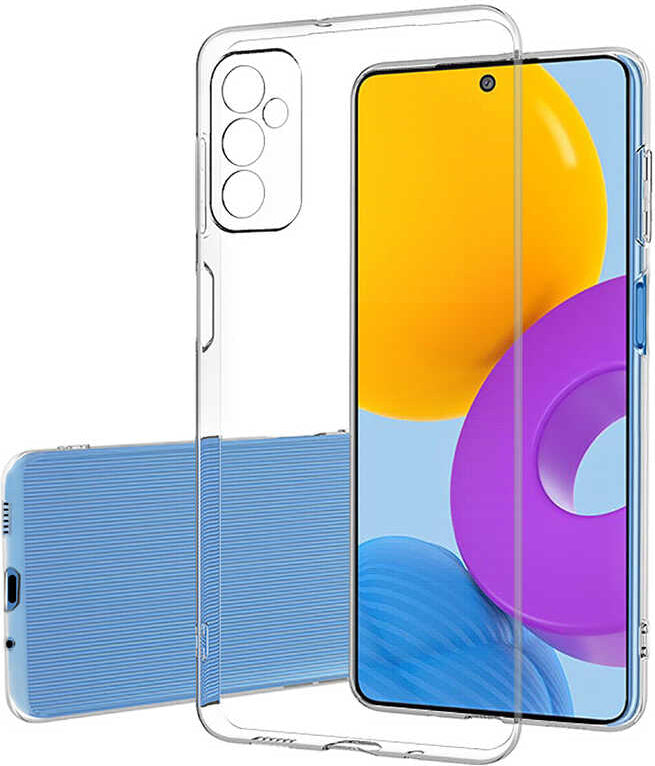Galaxy M23 Kılıf Mnc Kamera Korumalı Süper Silikon Kapak-Renksiz