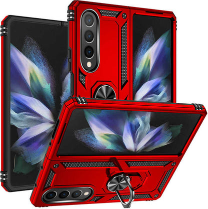 Galaxy Z Fold 4 Kılıf Mnc Vega Kapak-Kırmızı