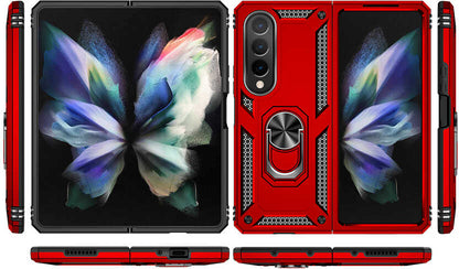 Galaxy Z Fold 4 Kılıf Mnc Vega Kapak-Kırmızı
