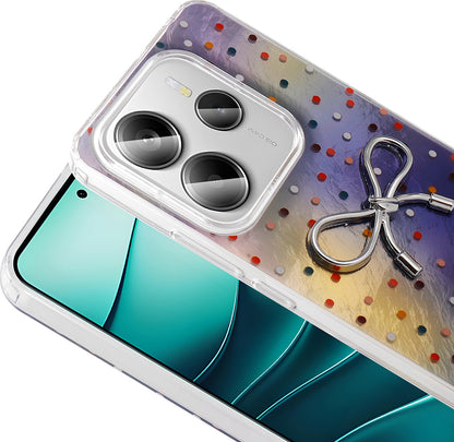 Redmi Note 14 Kılıf Kamera Korumalı Figürlü Mnc Ponti Silikon Kapak - Lila