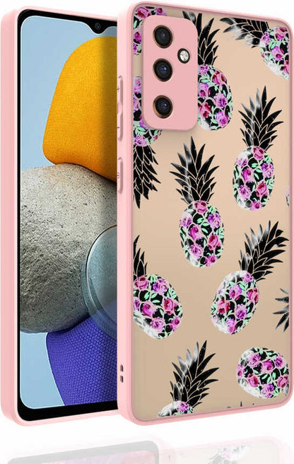 Galaxy M23 Kılıf Desenli Kamera Korumalı Parlak Mnc Nora Kapak-No1