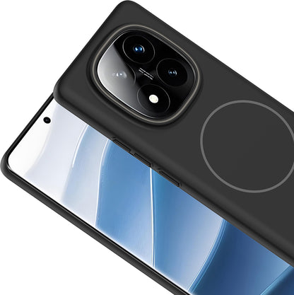Redmi Note 14 Pro 4g Kılıf Magsafe Şarj Özellikli Mnc Ruby Sert Kapak - Siyah