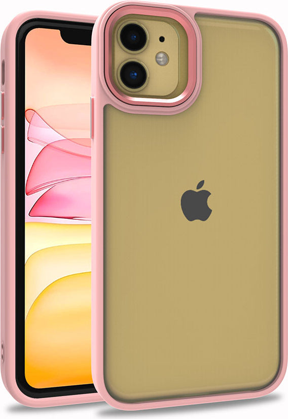 iPhone 11 Uyumlu Mnc Flora Kapak-Rose Gold
