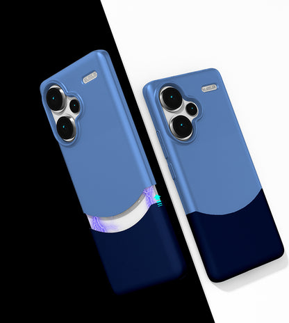 Redmi Note 13 Pro Plus 5g Kılıf Mıknatıslı Mnc Duble Kapak - Gri