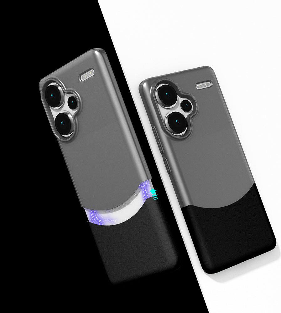 Redmi Note 13 Pro Plus 5g Kılıf Mıknatıslı Mnc Duble Kapak - Siyah