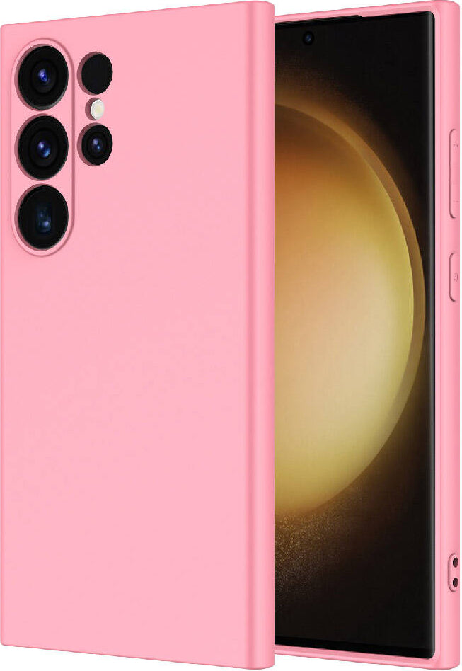 Galaxy S24 Ultra Kılıf Mnc Mara Laaakan Kapak-Pembe