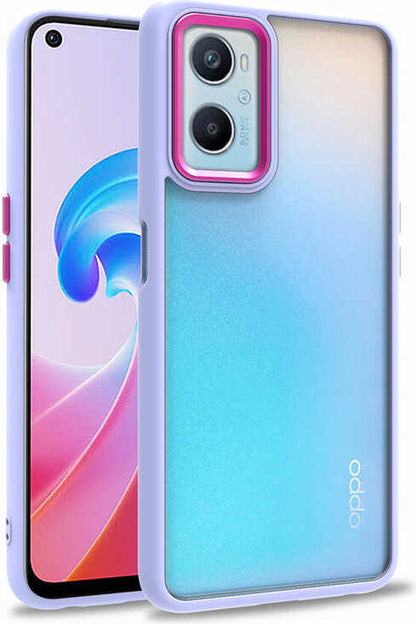 Oppo A96 4g Kılıf Mnc Flora Kapak-Lila