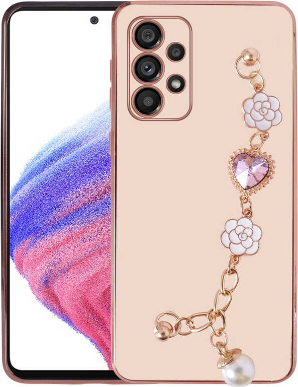 Galaxy A33 5g Kılıf El Tutamaçlı Kamera Korumalı Mnc Taka Silikon Kapak-Pembe