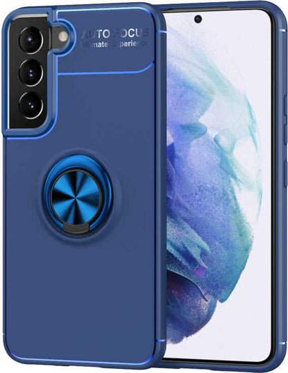 Galaxy S22 Plus Kılıf Mnc Ravel Silikon Kapak-Mavi